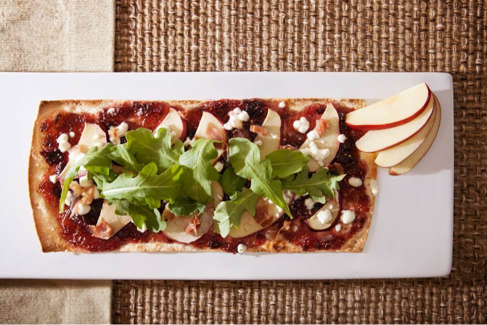Goat Cheese, Prosciutto, Arugula & Apple Flatbread Thursday Recipe