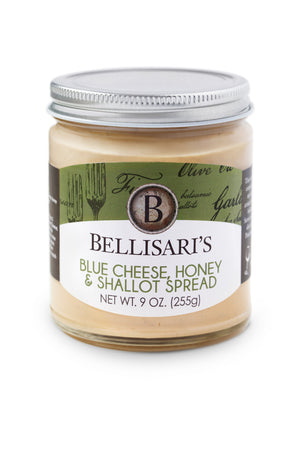 This creamy decadent spread is a complex arrangement of sharp and salty blue cheese flavor, artisan honey and finished with a balance of roasted shallots. Serve on toasted, crusty baguette slices and top with crumbled pancetta pieces. Heat to serve.   Wine Pairing: Riesling 