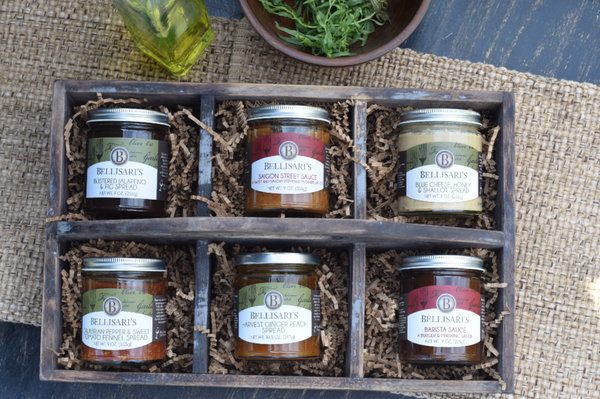 Rustic Wood Milk Crate Gift Set